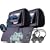Black Color Pair of Headrest 7" LCD Car Monitors with Region Free DVD player USB SD Inc. Wireless Dual Channel Headhones and 32 Bit Games