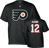 Simon Gagne Philadelphia Flyers Black Name and Number T-Shirt