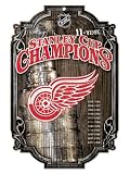 Detroit Red Wings 11 Time Champ Wood Sign