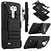 LG G3 Case, ULAK Dual Layer Holster Case with Kickstand and Locking Belt Swivel Clip for LG G3, Protective Case Cover for LG G3 (Black)