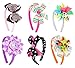 Bundle Monster Interchangeable 3in1 Ribbon Bow Baby Hair Clip Headband Combo Set