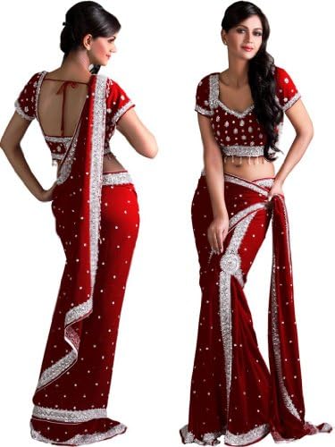 Wedding Look Maroon Lehenga Saree