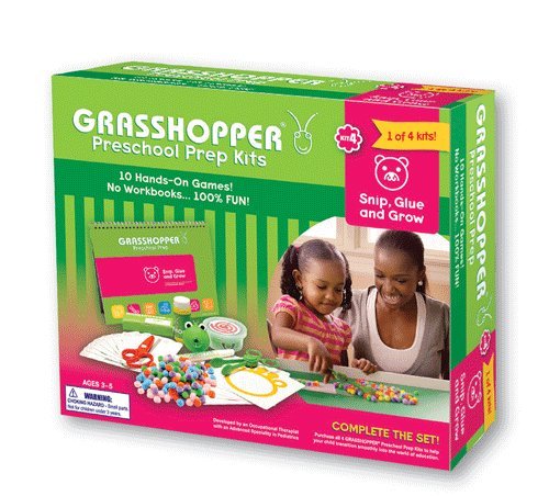 Grasshopper Preschool Prep Kit: Snip, Glue and Grow!