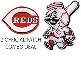 Cincinnati Reds Combo C and Running Man Jersey Patches