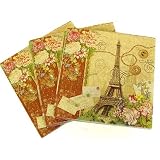 Rendez-Vous in Paris Eiffel Tower Cocktail,Luncheon Napkins or Guest Towels (Buffet Napkins),OneCocktail