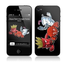 MusicSkins Aqua Teen Hunger Force - Heroes Skin for Apple iPhone 4 / 4S