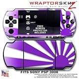 Rising Sun Purple WraptorSkinz Skin and Screen Protector Kit fits Sony PSP  ....