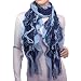 100% Acrylic Fashion Wavy Ruffle Knitted Tassel Ends Long Scarf - Various Colors Available