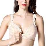 Ancdream マタニティブラジャー　授乳兼用　妊娠中、妊婦の方にすすめ (XXL, 肌色)