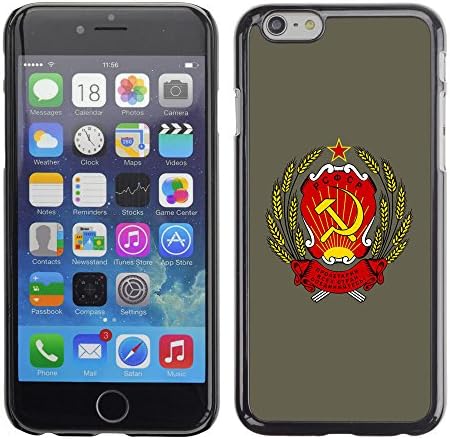 KOKO CASE / Apple Iphone 6 / soviet russia ussr symbol poster sign art / Slim Black Plastic Case Cover Shell Armor