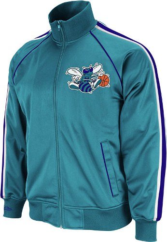 Charlotte Hornets Mitchell & Ness Final Score Throwback Full Zip Premium Track Jacket - XL
