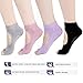 Pack of 4 Yoga Socks,Non Skid Non Slip Toeless Grip Cotton Socks - size Small/Medium