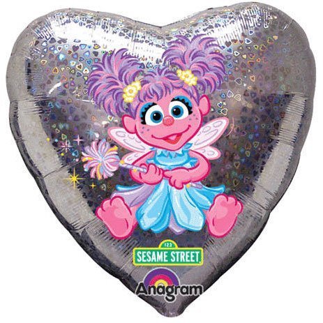 18 in Sesame Street Abby Cadabby Mylar Holographic Birthday Party Balloon