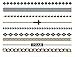 Super Metallic Gold Silver Black Jewelry Temporary Bling Tattoo 6 Sheets Pack