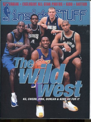 Kevin Garnett, Chris Webber, Dirk Nowitzki, Tim Duncan, Kobe Bryant May 2002 Inside Stuff Magazine
