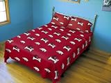 Arkansas Razorbacks Bed Sheet Set (Solid Background) NCAA