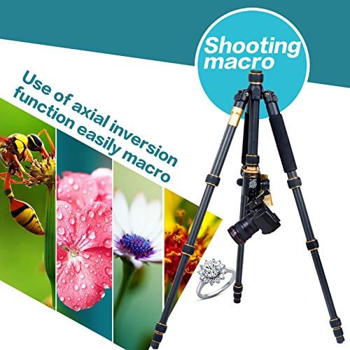 Mookira Q666C Portable Carbon FiberTripodMonopod + Ball Head for DSLR Camera