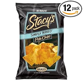 Stacy's Pita Chips, Simply Naked, 6-Ounce Bag (Pack of 12)