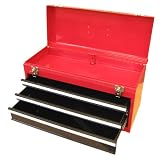 Portable tool box with three drawers