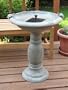 Smart Solar 20622R01 Country Gardens Solar Birdbath Fountain, Gray Weathered Stone Finish