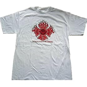 God Doesn't Sell Fire Insurance But He Gives It Away To His Friends Printed Mens T-Shirt