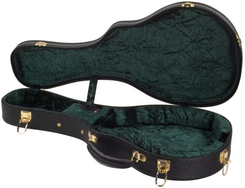 Golden Gate Deluxe Vintage Case for F-Model Mandolins (Hardshell, Black)