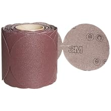 3M Stikit Cloth Disc Roll 341D, PSA Attachment, Aluminum Oxide, 5" Diameter, 80 Grit (Roll of 100)