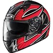 HJC Ramper Men's IS-16 Sports Bike Racing Motorcycle Helmet w/ Free B&F Heart Sticker Bundle - MC-1