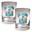 New Orleans Hornets NBA 2pc Rocks Glass Set - Primary Logo
