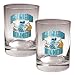 New Orleans Hornets NBA 2pc Rocks Glass Set - Primary Logo by Great American Products