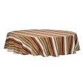 Home Stripe Tablecloth Multi 70" Round