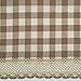 Achim Home Furnishings Buffalo Check Tier Pair, 58-Inch by 36-Inch, Taupe