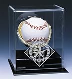 TEXAS RANGERS OFFICIAL AUTOGRAPH BASEBALL DISPLAY CASE