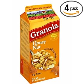 Sweet Home Farm Honey Nut Granola with Almonds, 24-Ounce Cartons (Pack of 4)