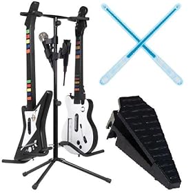 Rock Band Kit Features Glow Drumsticks, a Kick Pedal, and a Guitar Stand