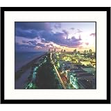 Great American Picture IS808573 Ocean Drive in South Beach Miami Framed Photograph - Robin Hill