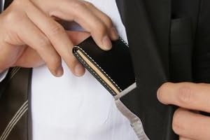 ［ottostyle.jp］ヌメ革＆オイルドレザー 2つ折名刺入れ