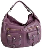 London Fog Ashley Hobo,Eggplant,one size