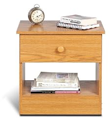 1 Drawer Night Stand In Oak Finish By Prepac Furniture