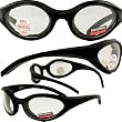 Windmaster Foam Padded Motorcycle/Hunting Sunglasses Clear Lenses With Shatterproof Polycarbonate Lenses