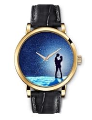 SPRAWL Aanalog Fashion Series Gold Ladies Watches of Genuine Black Leather Strap,Unique Wrist Watch for Women Girls Designed with Lovers in space