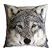 Phantoscope® Mountain Snow Series Wolf Decorative Throw Pillow Case Cushion Cover 18