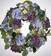 18" Artificial Mixed Hydrangea Wreath