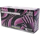Adenna SHADOW  Nitrile Powder Free Exam Gloves, Black