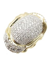 14k Yellow Gold 2.35ctw Diamond Cocktail Ring LR1126Y Size 7.5