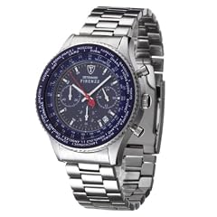 Detomaso Classic Herren-Armbanduhr FIRENZE Chronograph Blau Zifferblatt Steel SM1624C-BL