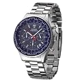 Detomaso Classic Herren-Armbanduhr FIRENZE Chronograph Blau Zifferblatt Steel SM1624C-BL