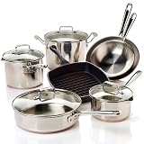 Emerilware 10-piece Stainless Steel Cookware Set with Grill Pan