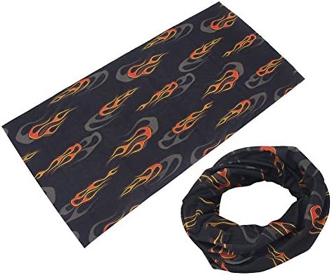 iArtker 12-in-1 Headband - Versatile Sports &amp; Casual Headwear - Constructed with High Performance Moisture Wicking Microfiber.Fire Cloud