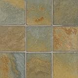 Arizona Tile 4 by 4-Inch Tumbled Limestone Tile, Earth, 6-Total Square Feet